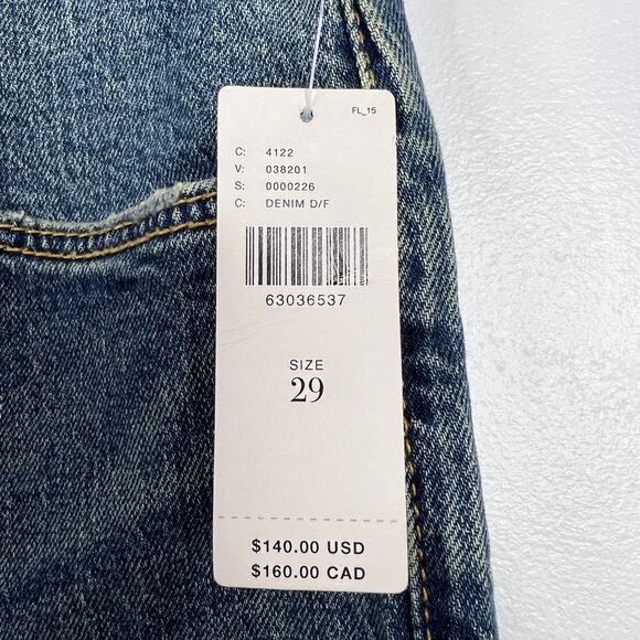 Anthropologie NWT Pilcro The Borrowed Denim Blue Jeans Distressed Grunge Size 29 - Picture 5 of 16